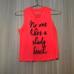 Cut-Off Graphic Workout Tank